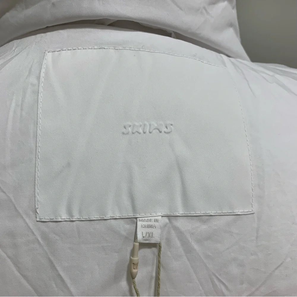 Skims Cotton Duvet Robe in Marble White by Kim Kardashian Women’s Size Large